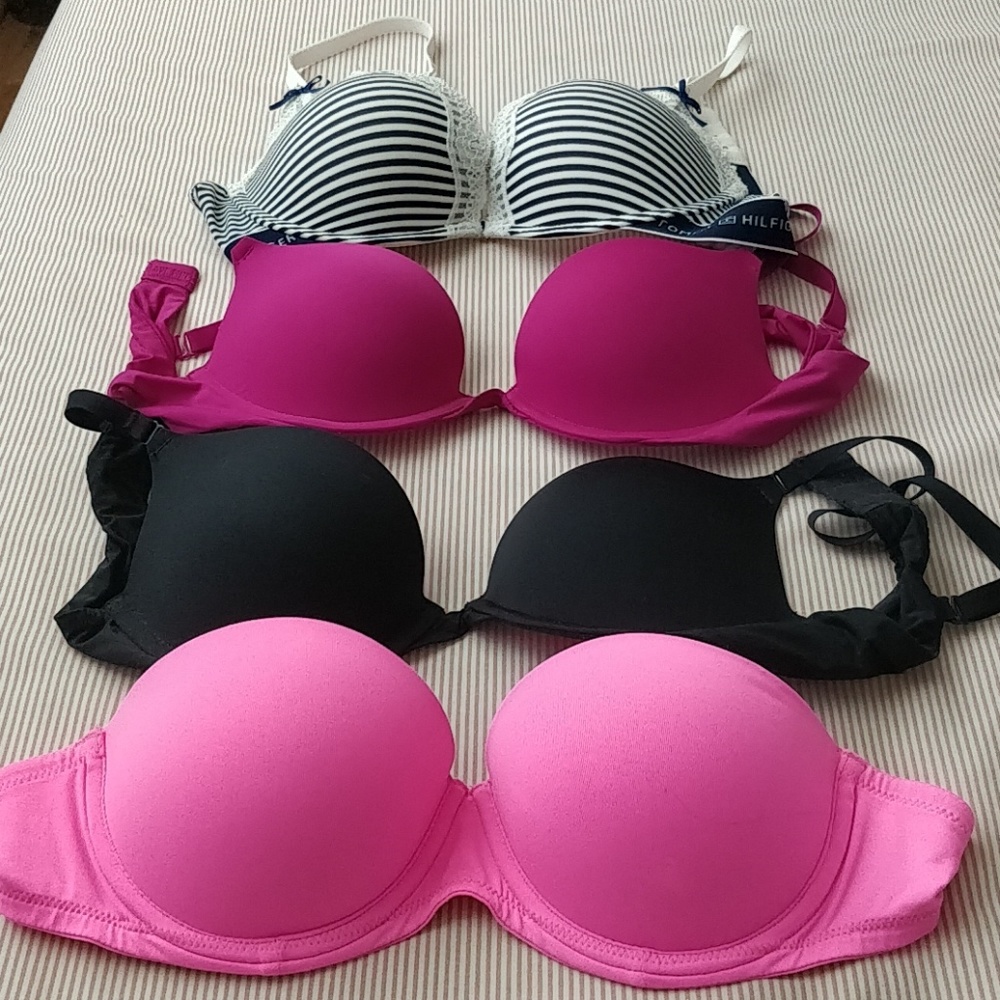 4 Used Pink and Tommy Hilfiger Bras